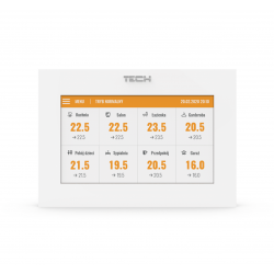 TECH M-8n Beprzewodowy panel kontrolny do listwy L-8e (wersja biała)